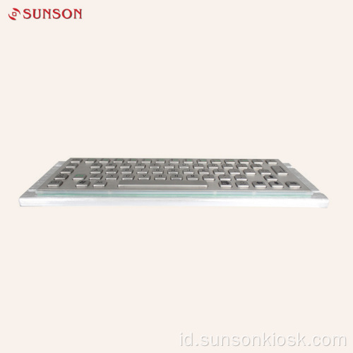 Keyboard Logam dengan Touch Pad